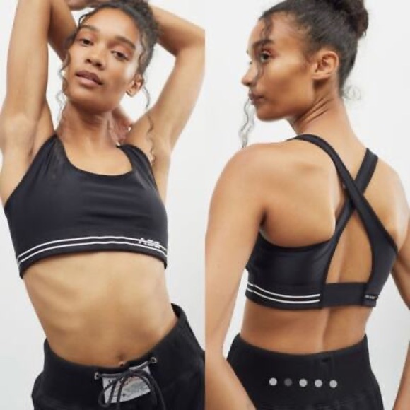 Adam Selman Sport Cross Back Sports Bra in Black sz S - Picture 1 of 8